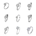Ready to Ship Hot Trending Silver Jewelry Wedding Rings Adjustable Ring for Women